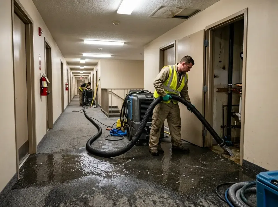multi-unit-apartment-hallway-f-005 — frequently asked questions, Emergency Burst Pipe Water Extraction & Removal in Carson C…